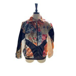 Vintage East West Colorful 80s Windbreaker Jacket L Zipper Nylon Jogger